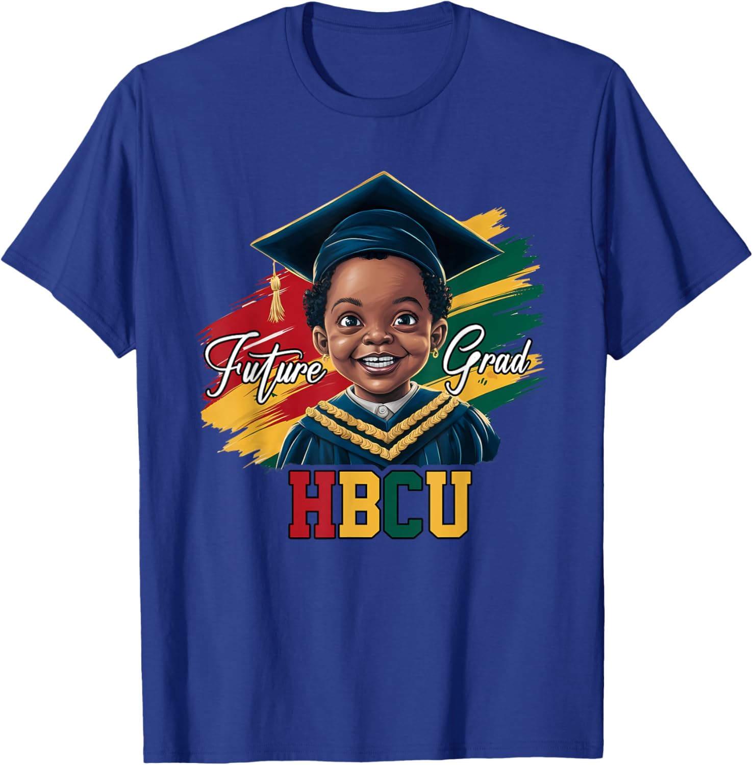 Future HBCU Grad Black Boys Kids Graduation HBCU T-Shirt - T-Shirt | Royal