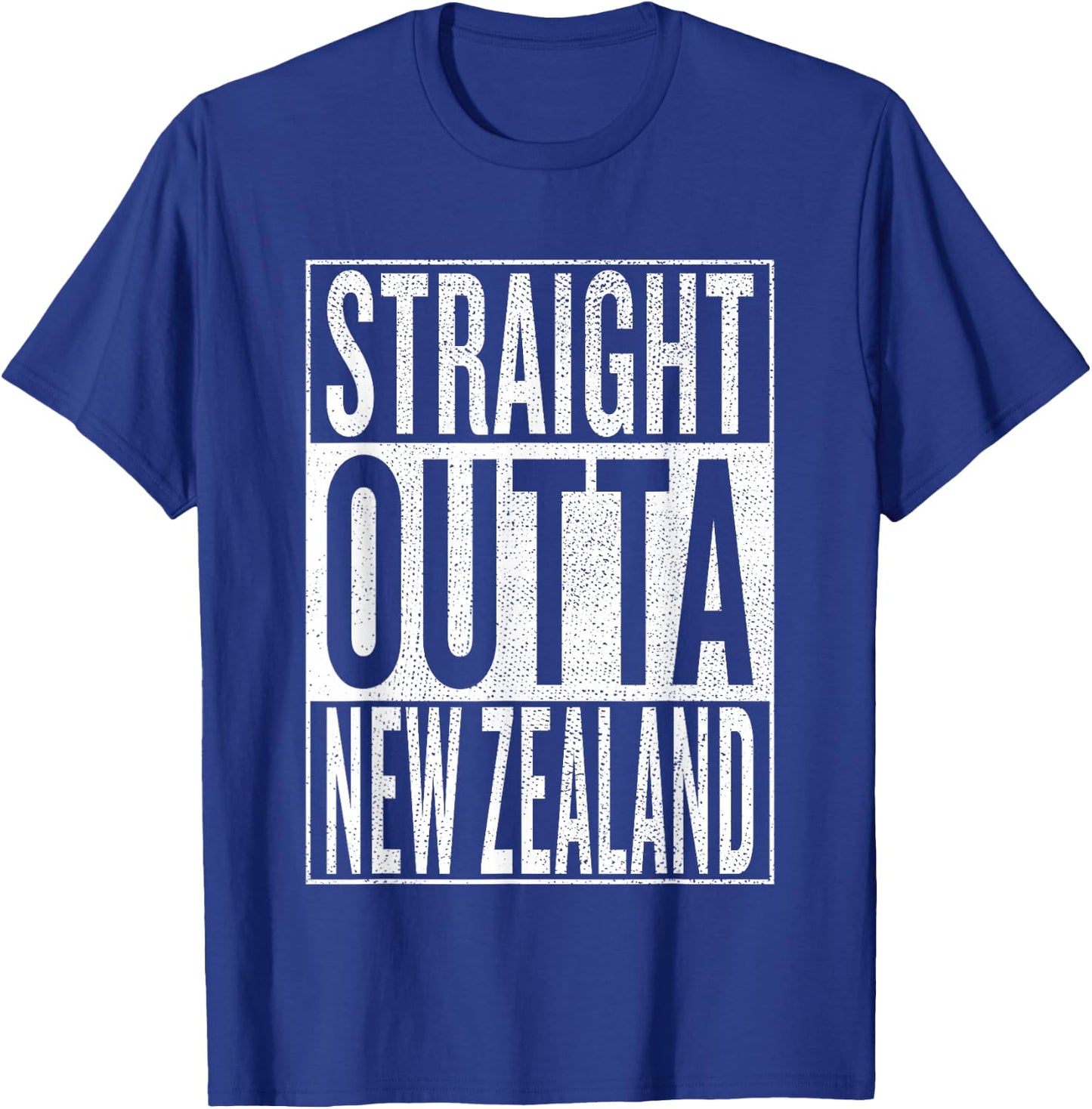 Straight Outta New Zealand Great Travel & Gift T-Shirt - T-Shirt | Royal