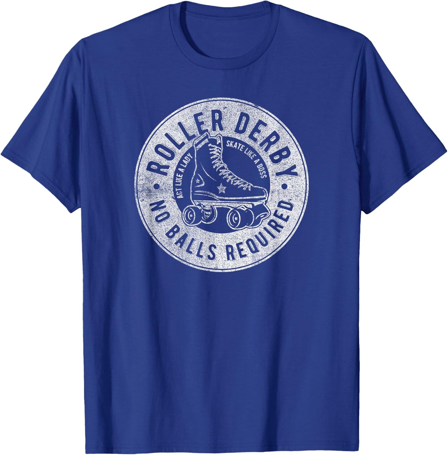 Roller Derby No Balls Required T-Shirt - T-Shirt | Royal