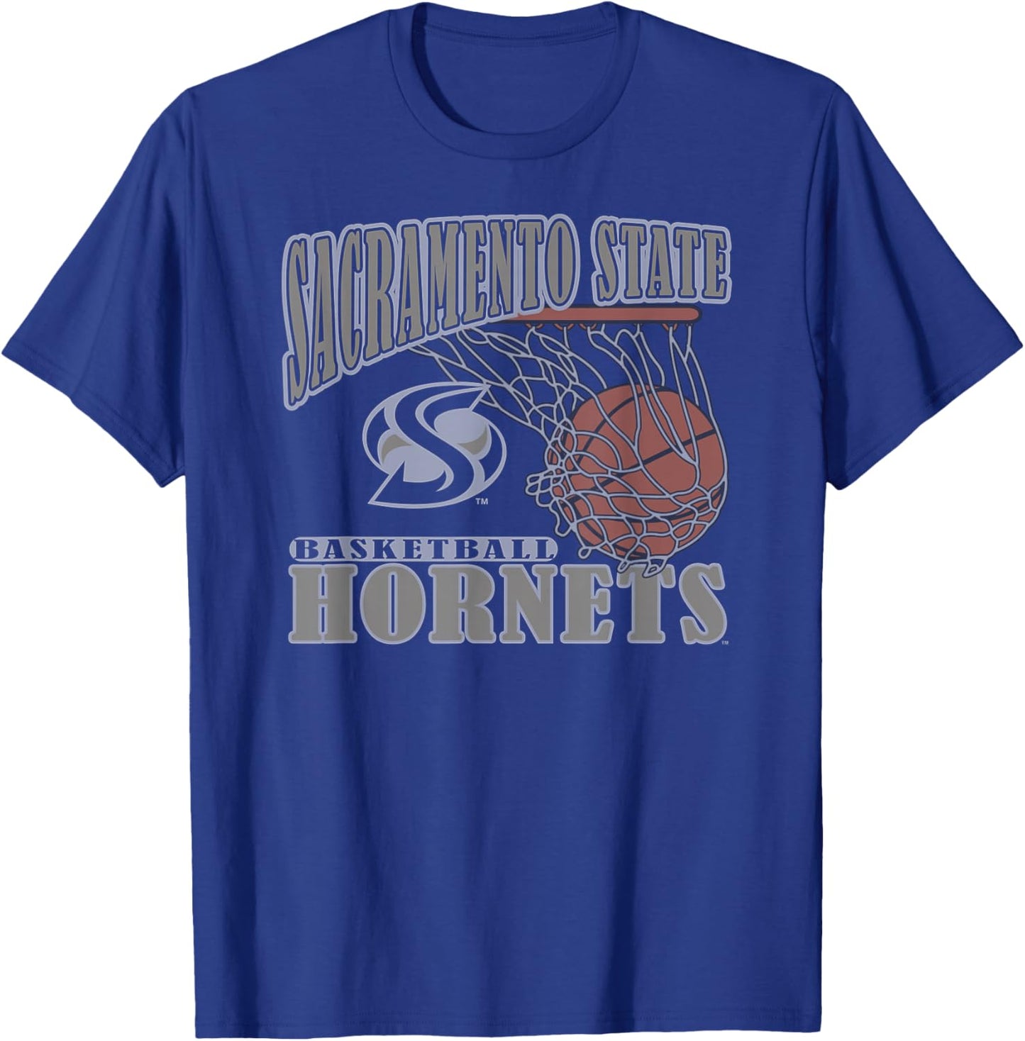 Sacramento State Hornets Basketball Vintage Lift Green T-Shirt - T-Shirt | Royal