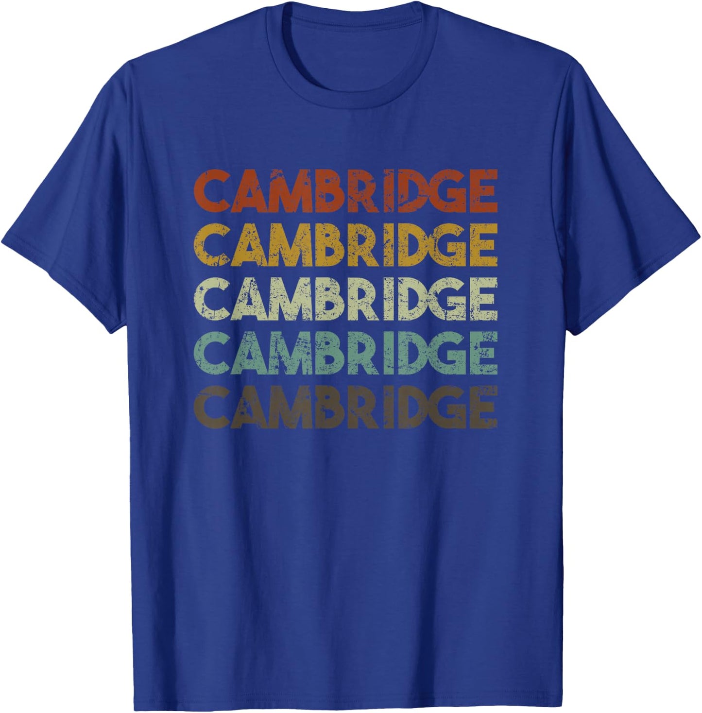 Cambridge, UK Vintage T-Shirt - T-Shirt | Royal
