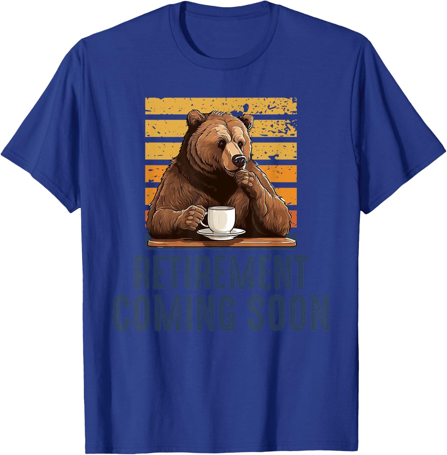 Vintage Almost Retired Retirement Coming Soon Funny Retiring T-Shirt - T-Shirt | Royal