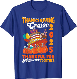 Thanksgiving Family Cruise Ship Trip 2025 Turkey Matching T-Shirt - T-Shirt | Royal