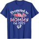 Promoted To Mommy Est 2025 Floral First Time Mommy Est 2025 T-Shirt - T-Shirt | Royal