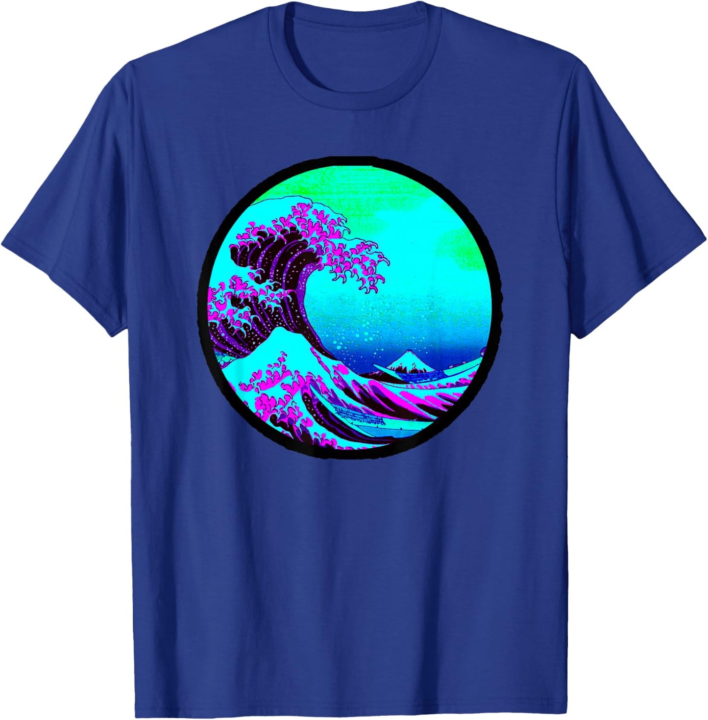 Wave of Kanagawa Japanese Retro Print Ukiyo-e Artist Hokusai T-Shirt - T-Shirt | Royal