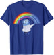 Disney Pixar Inside Out Sadness Rainbow Blue Gradient Logo T-Shirt - T-Shirt | Royal