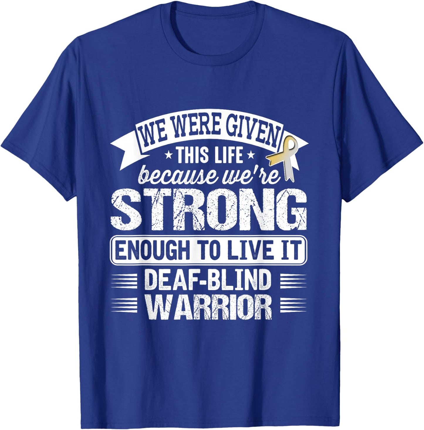 Deaf Blind Awareness T Shirt T-Shirt - T-Shirt | Royal