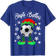 Jingle Ballers Christmas Soccer Football Elf T-Shirt - T-Shirt | Royal