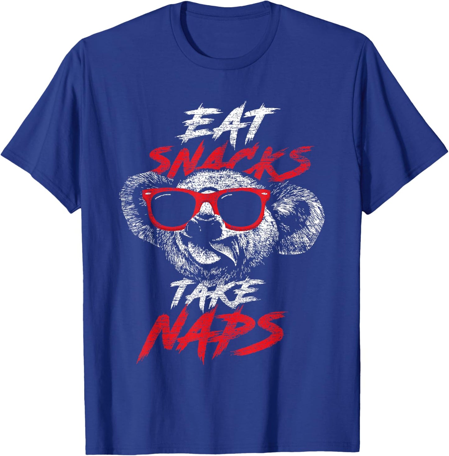 Koala Bear Shirt Eat Snacks Take Naps T-Shirt - T-Shirt | Royal