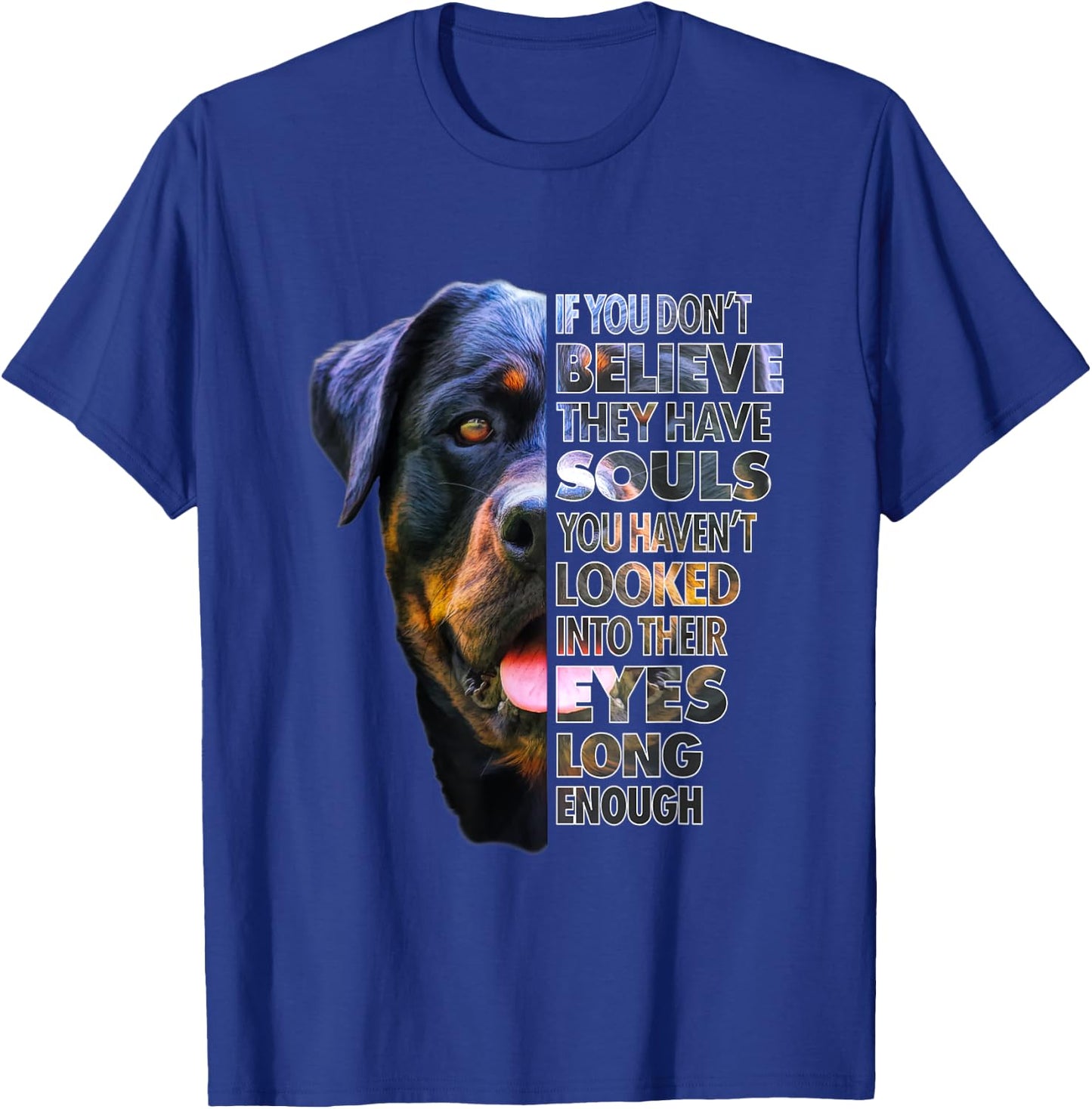 Rottweiler Soul I Love Rotties Dog Lover T-Shirt - T-Shirt | Royal