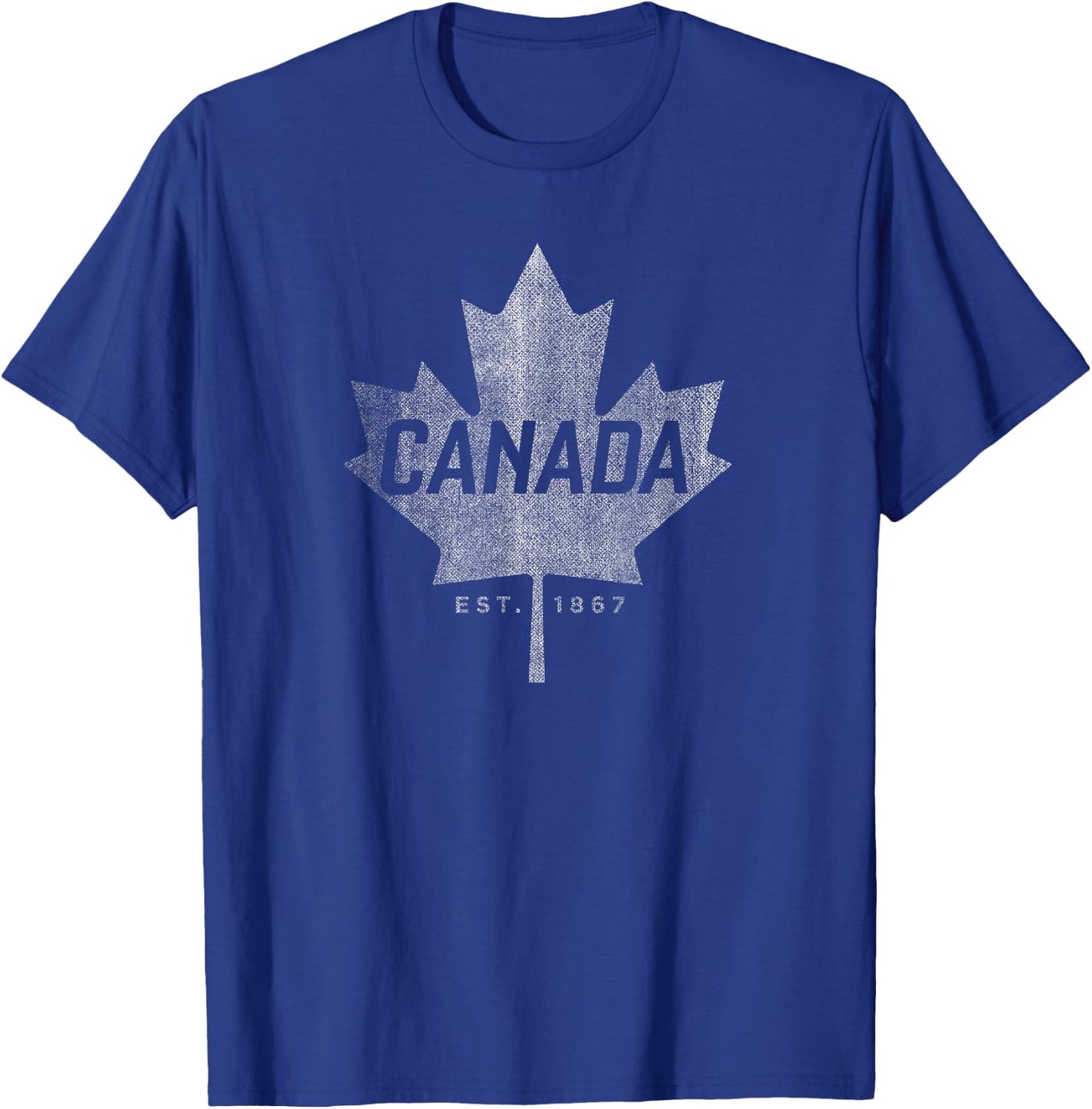 Canada Maple Leaf - Canada Est. 1867 Vintage Sport T-Shirt - T-Shirt | Royal