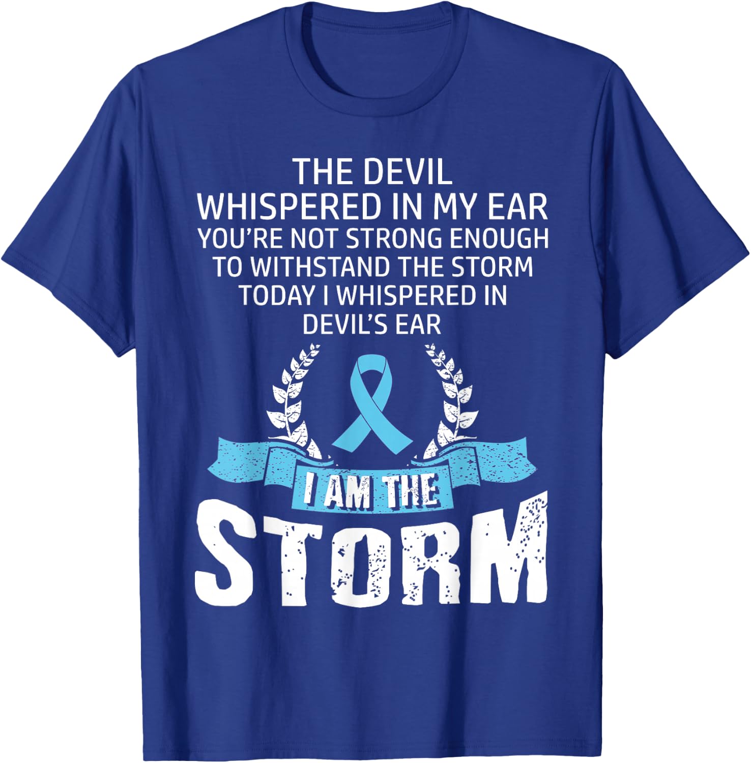 Prostate Cancer Awareness Storm T-Shirt - T-Shirt | Royal