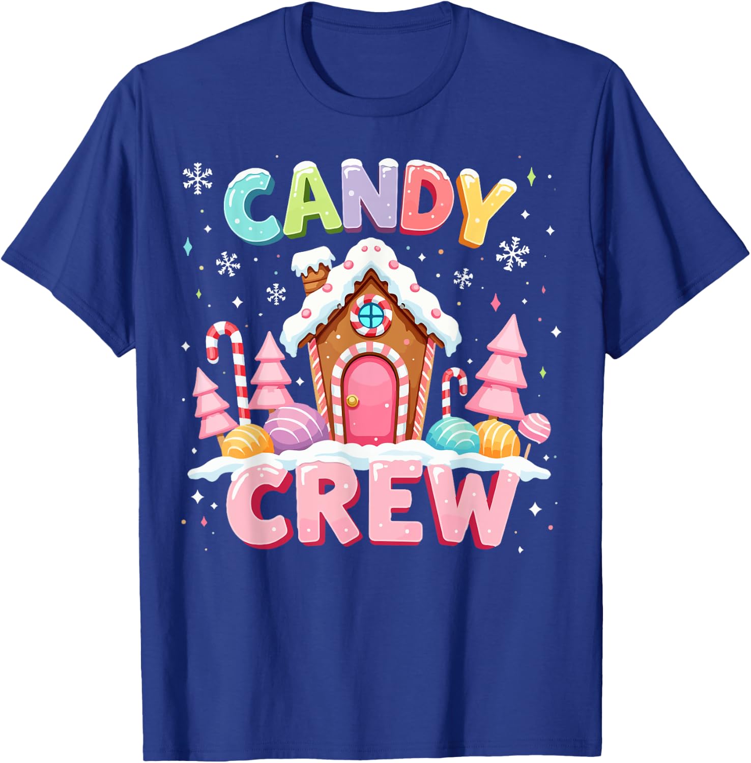 Candy Land Candy Crew Decorations Sweetie Candy Squad Xmas T-Shirt - T-Shirt | Royal