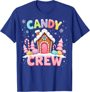 Candy Land Candy Crew Decorations Sweetie Candy Squad Xmas T-Shirt - T-Shirt | Royal