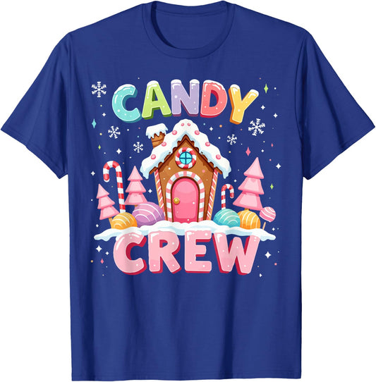 Candy Land Candy Crew Decorations Sweetie Candy Squad Xmas T-Shirt - T-Shirt | Royal