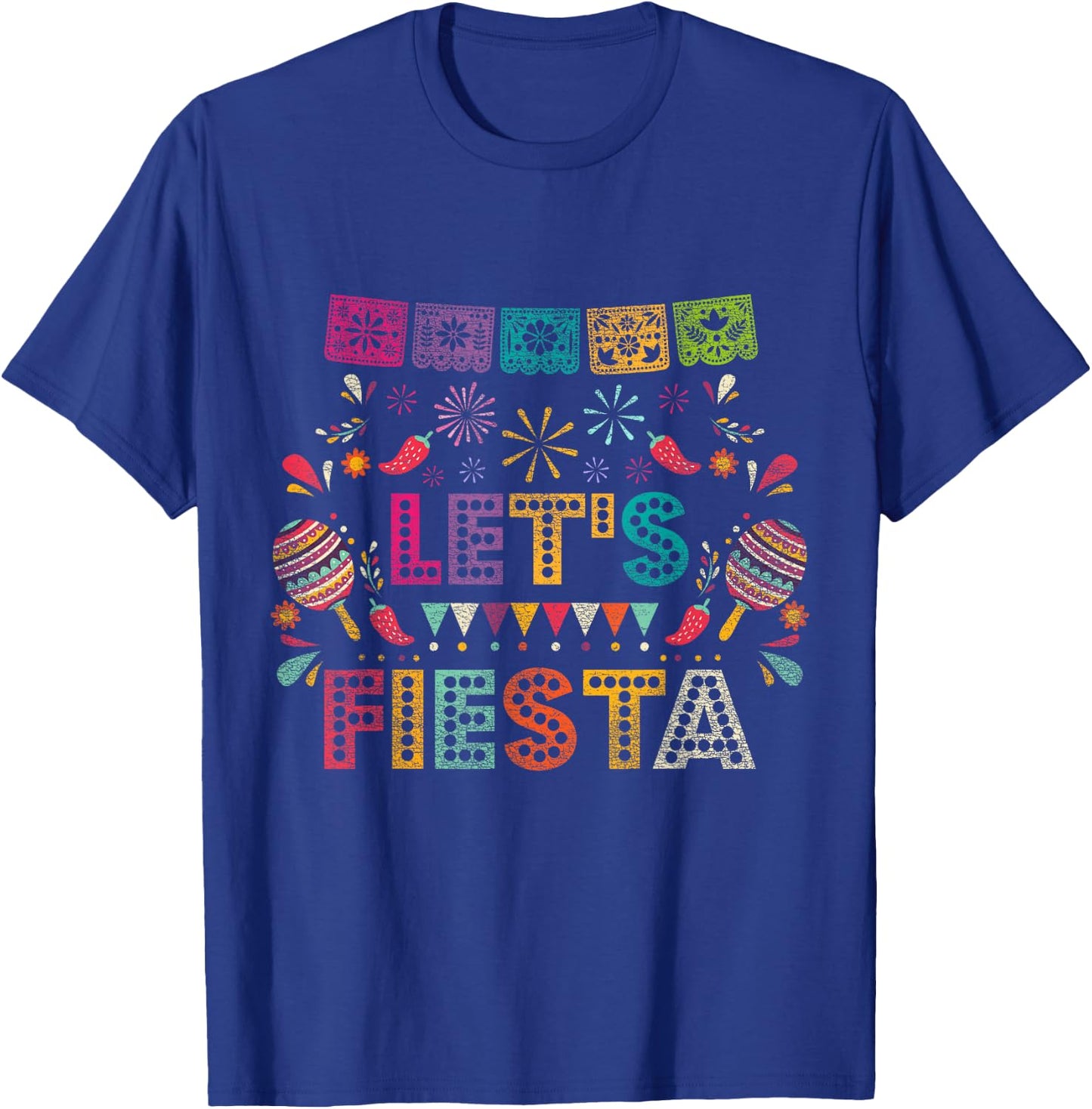Lets Fiesta Mexico T-Shirt - T-Shirt | Royal
