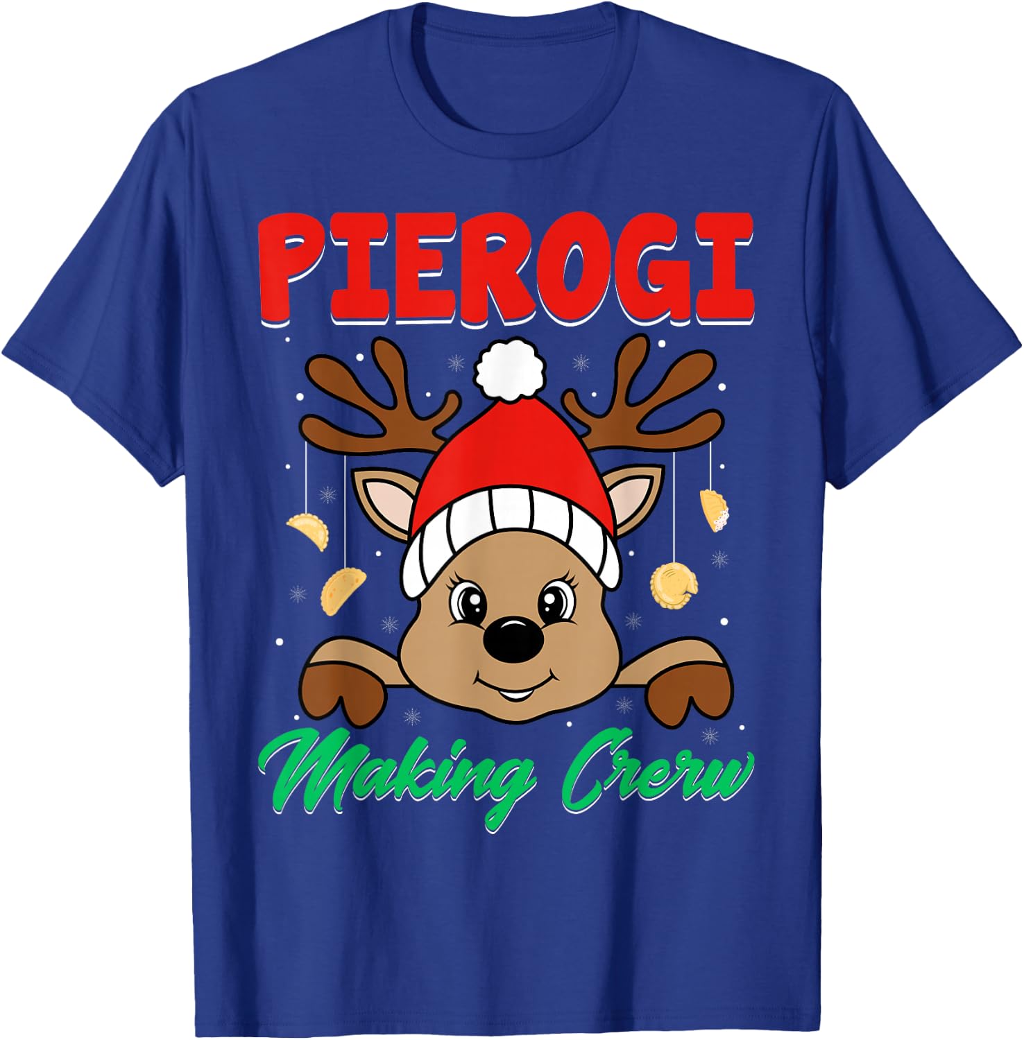 Pierogi Making Crew - Polish Food Pierogi Lover Christmas T-Shirt - T-Shirt | Royal