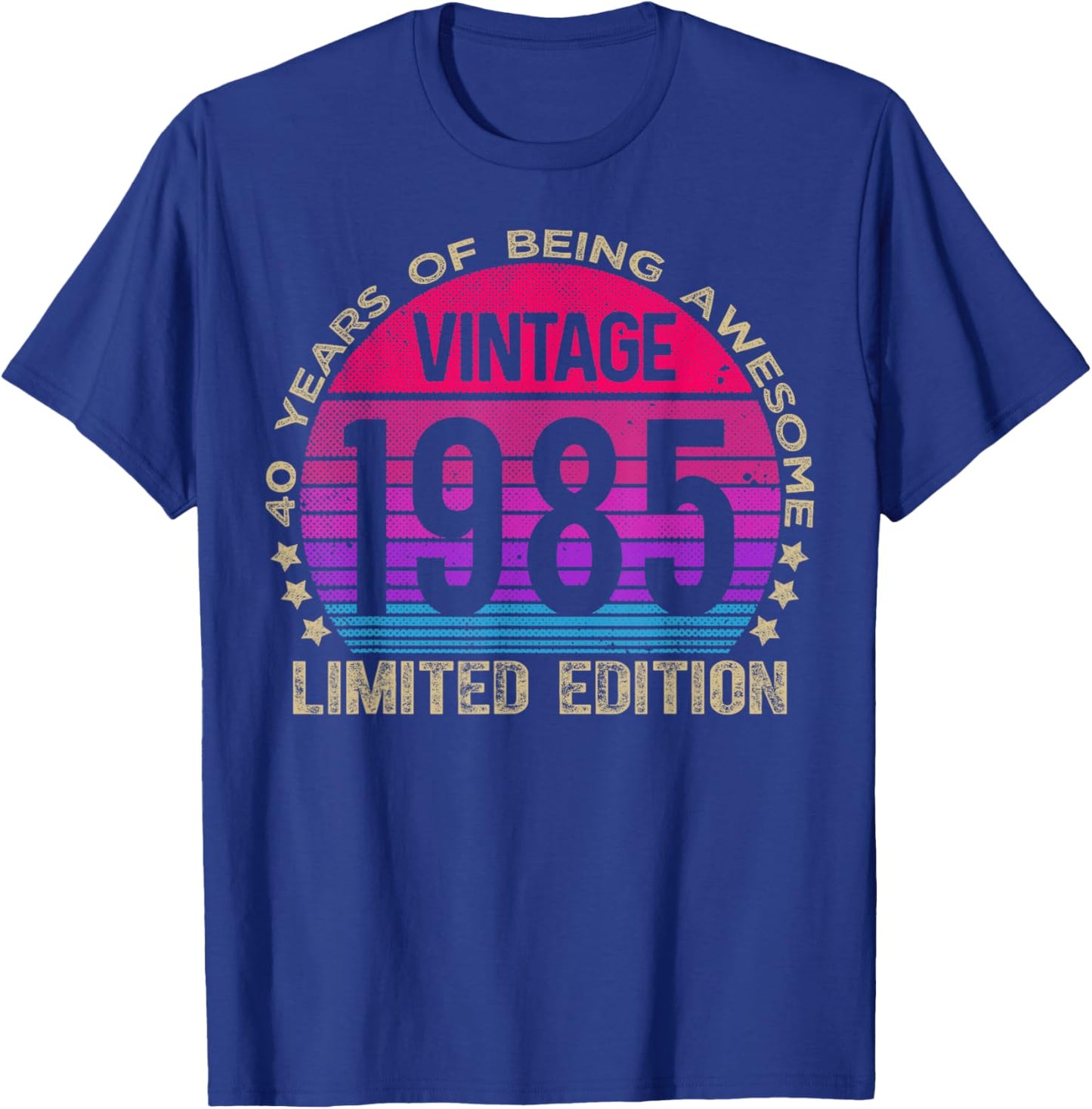 40 Year Old Gifts Limited Edition 40th Birthday Women T-Shirt - T-Shirt | Royal