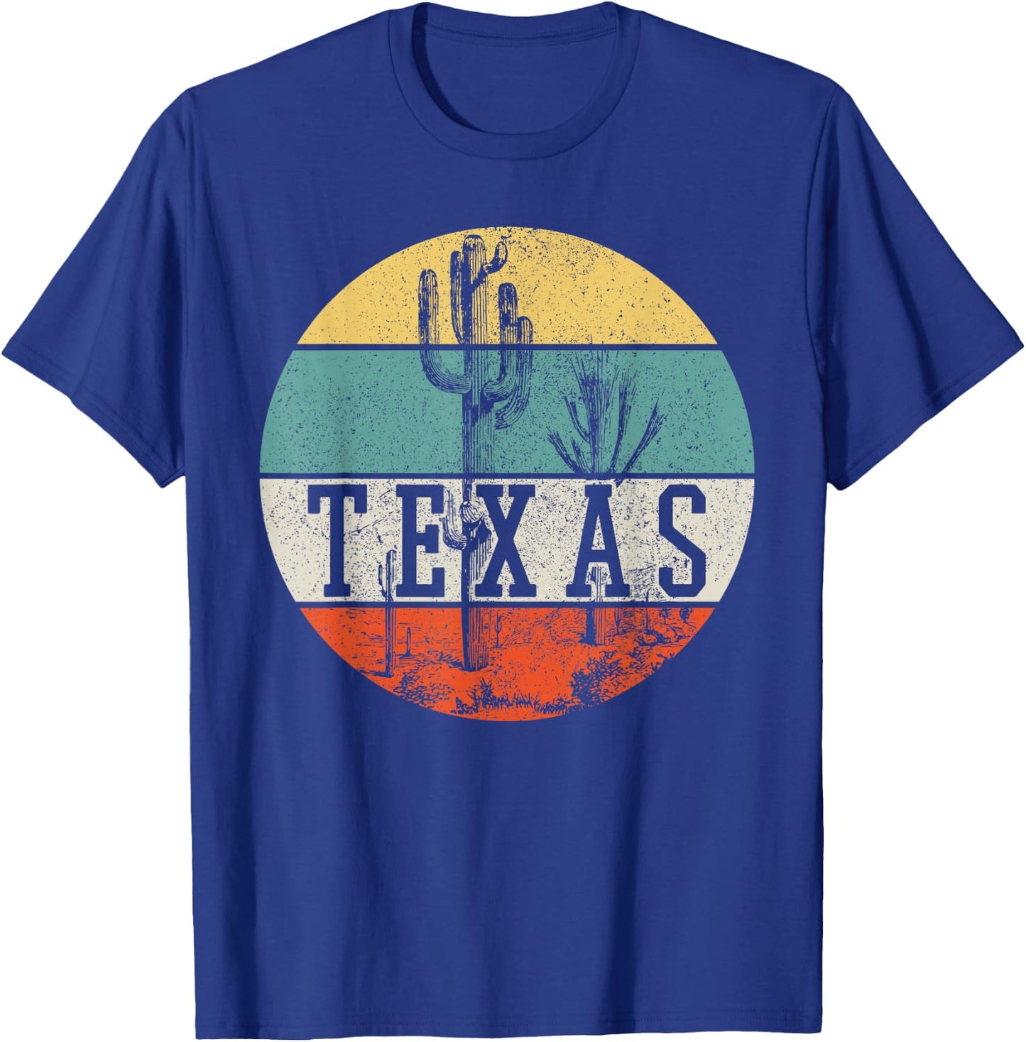 Texas State Country Retro Vintage T-Shirt - T-Shirt | Royal