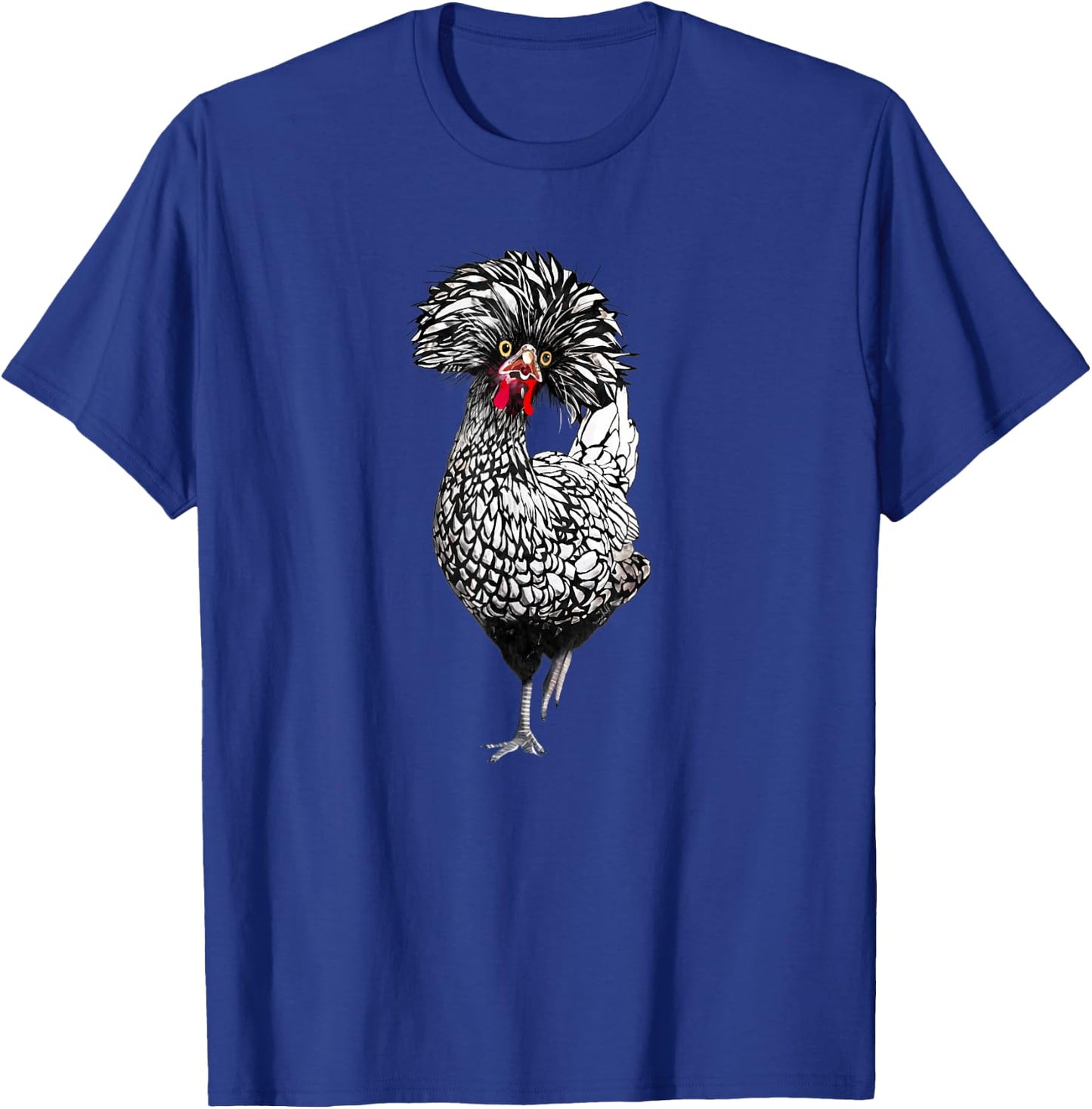Funny Polish Chicken Shirt Backyard Chicken Coop Farm T-Shirt - T-Shirt | Royal