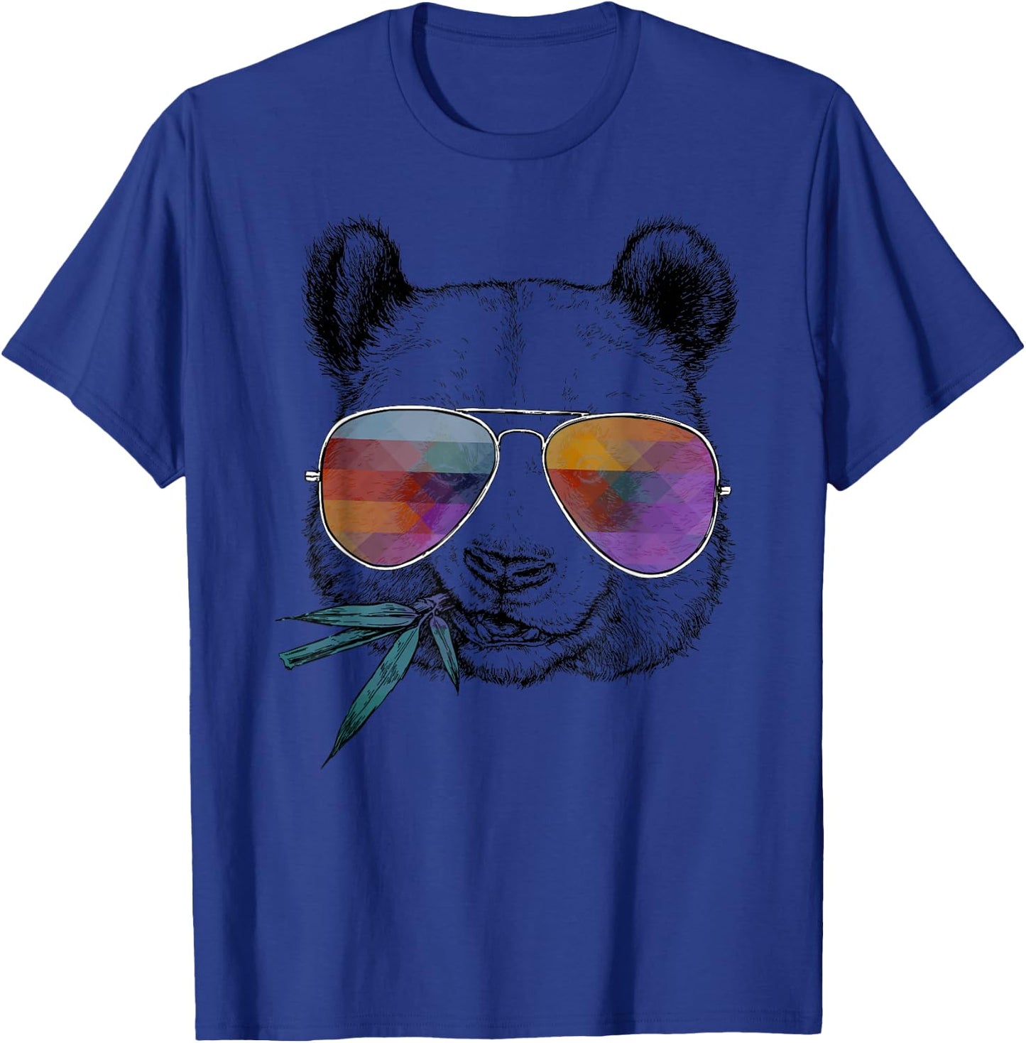 Coole Portrts von lustigen Tieren in Brillen - Cool Panda - Funny Panda Bear with Sunglasses -Adults - Grey - Small - Short Sleeve - Classic Fit - Cotton, Polyester T-Shirt - T-Shirt | Royal