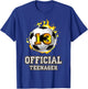 Official Teenager Soccer 13th Birthday Football Gift T-Shirt - T-Shirt | Royal