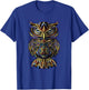 Cool Geometric Owl Unique Avian Architecture Owl Art T-Shirt - T-Shirt | Royal