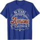 Being Awesome for 66 Years Vintage Funny 66th Birthday T-Shirt - T-Shirt | Royal