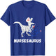 Nurse Dinosaur Funny Doctor Dino Doctor T-Rex T-Shirt - T-Shirt | Royal