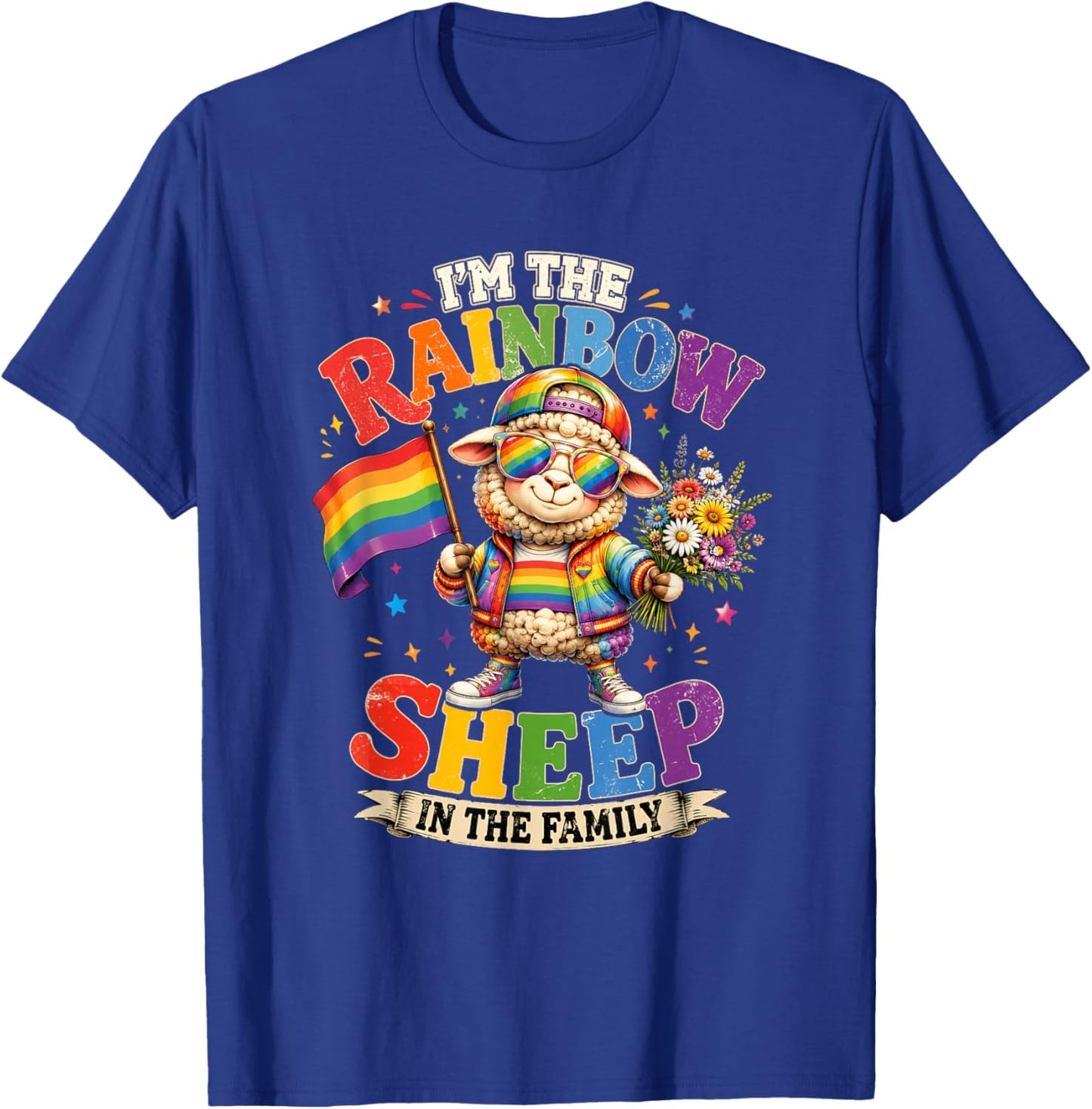 I'm The Rainbow Sheep of The Family LGBT Gay Pride T-Shirt - T-Shirt | Royal