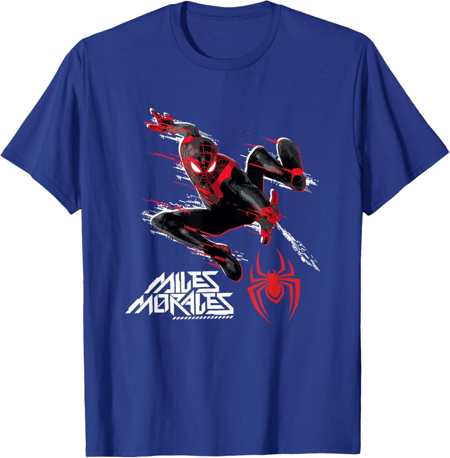 Marvel Comics Miles Morales Web Swing T-Shirt - T-Shirt | Royal