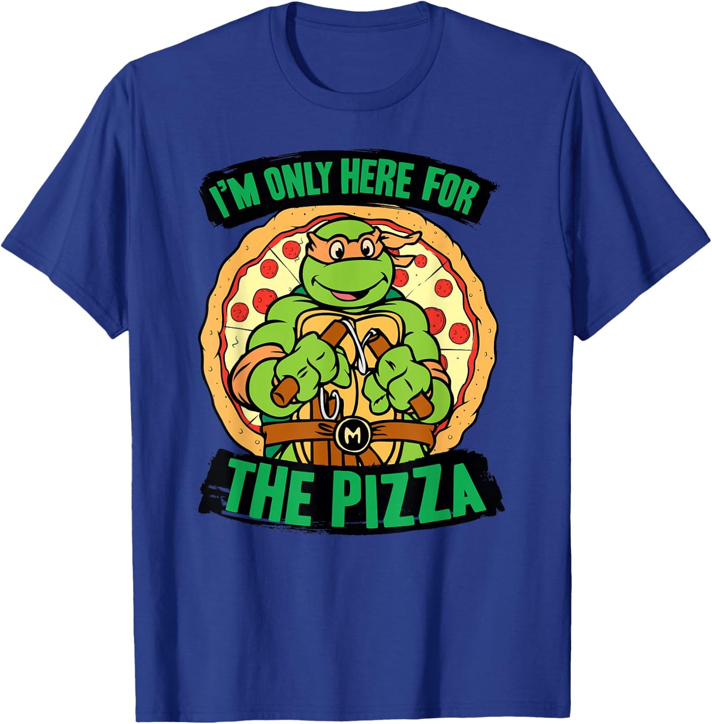 Teenage Mutant Ninja Turtles Here for Pizza T-Shirt - T-Shirt | Royal