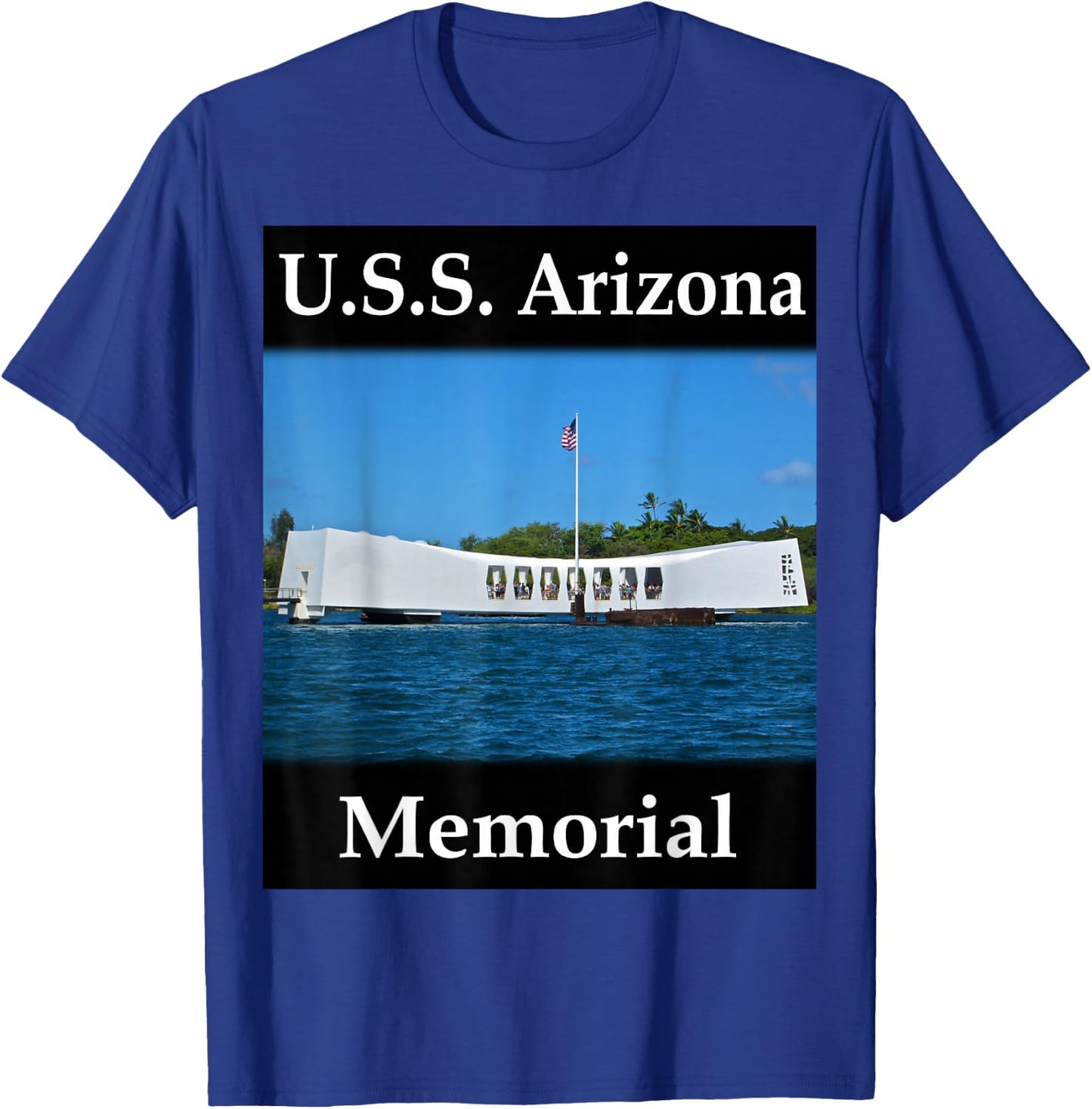 Yellow House Outlet: U.S.S. Arizona Memorial T-Shirt - T-Shirt | Royal