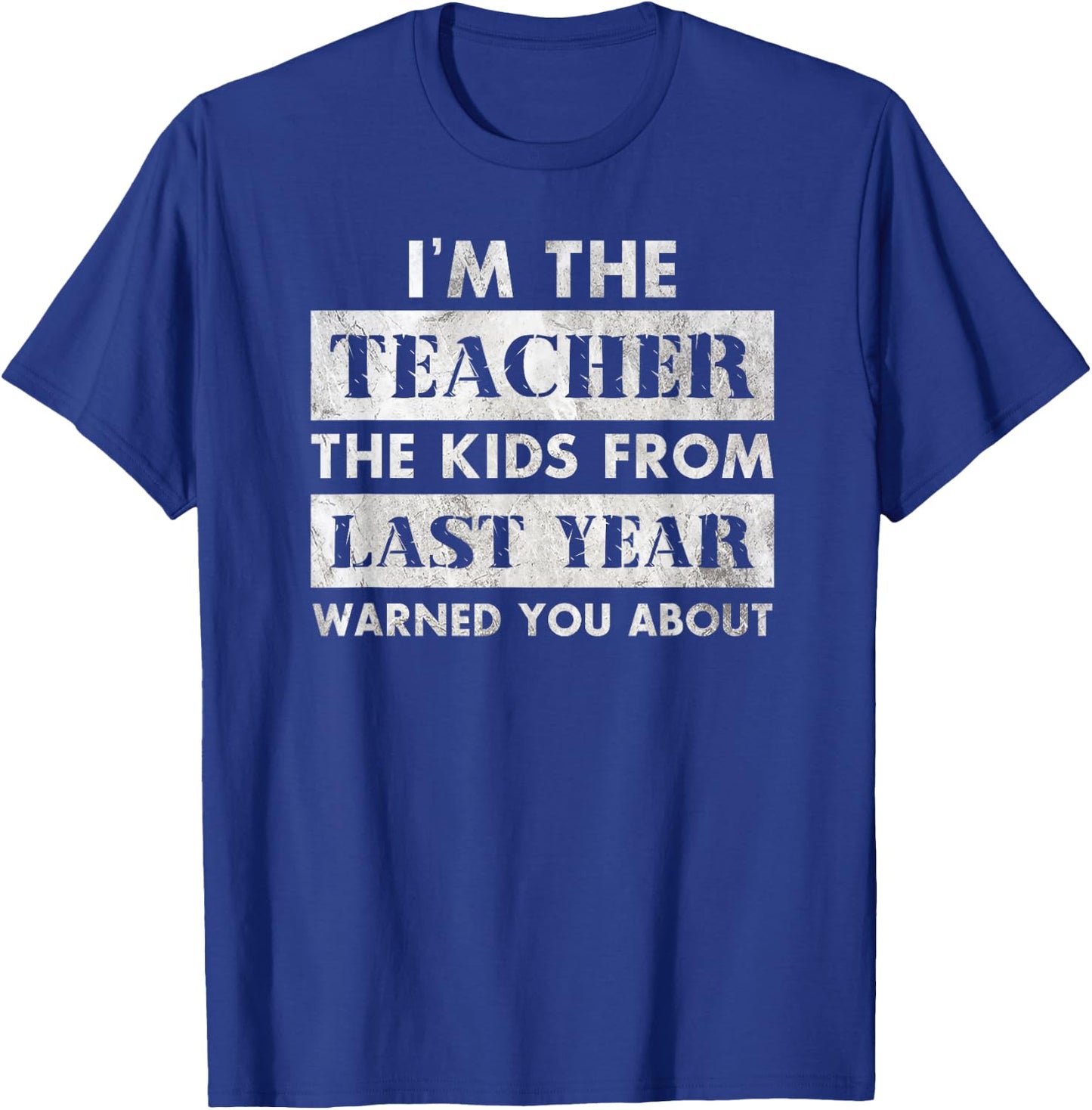 Funny Sarcastic Teacher Shirts Warning Back To School Gift T-Shirt - T-Shirt | Royal