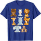 Boy's Girl's Safari Zoo Jungle Animals For Toddlers T-Shirt - T-Shirt | Royal