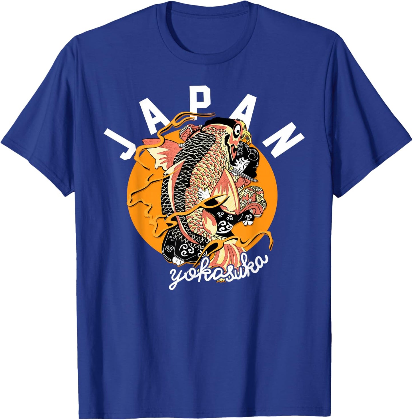 Yokosuka Japan Shirt Koi Fish Japanese T-Shirt - T-Shirt | Royal