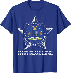 Nevada Highway Patrol Shirt State Trooper Shirt T-Shirt - T-Shirt | Royal