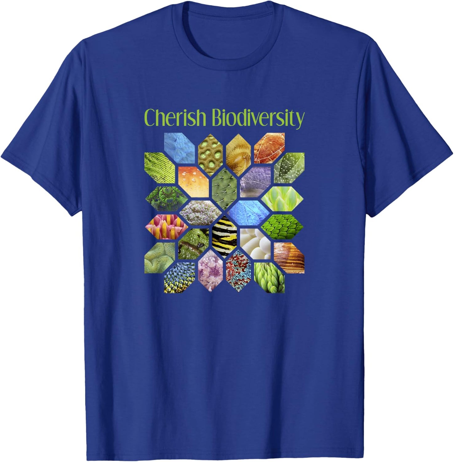 Cherish Biodiversity Science T-Shirt - T-Shirt | Royal