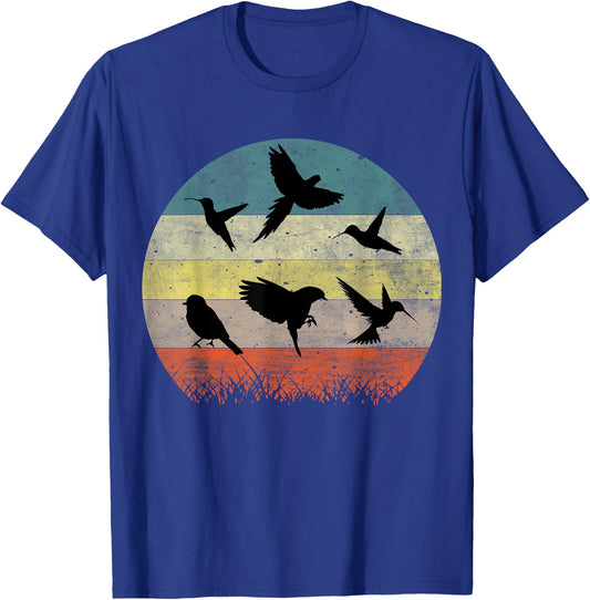 Vintage Birding Bird Watching Funny Bird Watcher Bird T-Shirt - T-Shirt | Royal