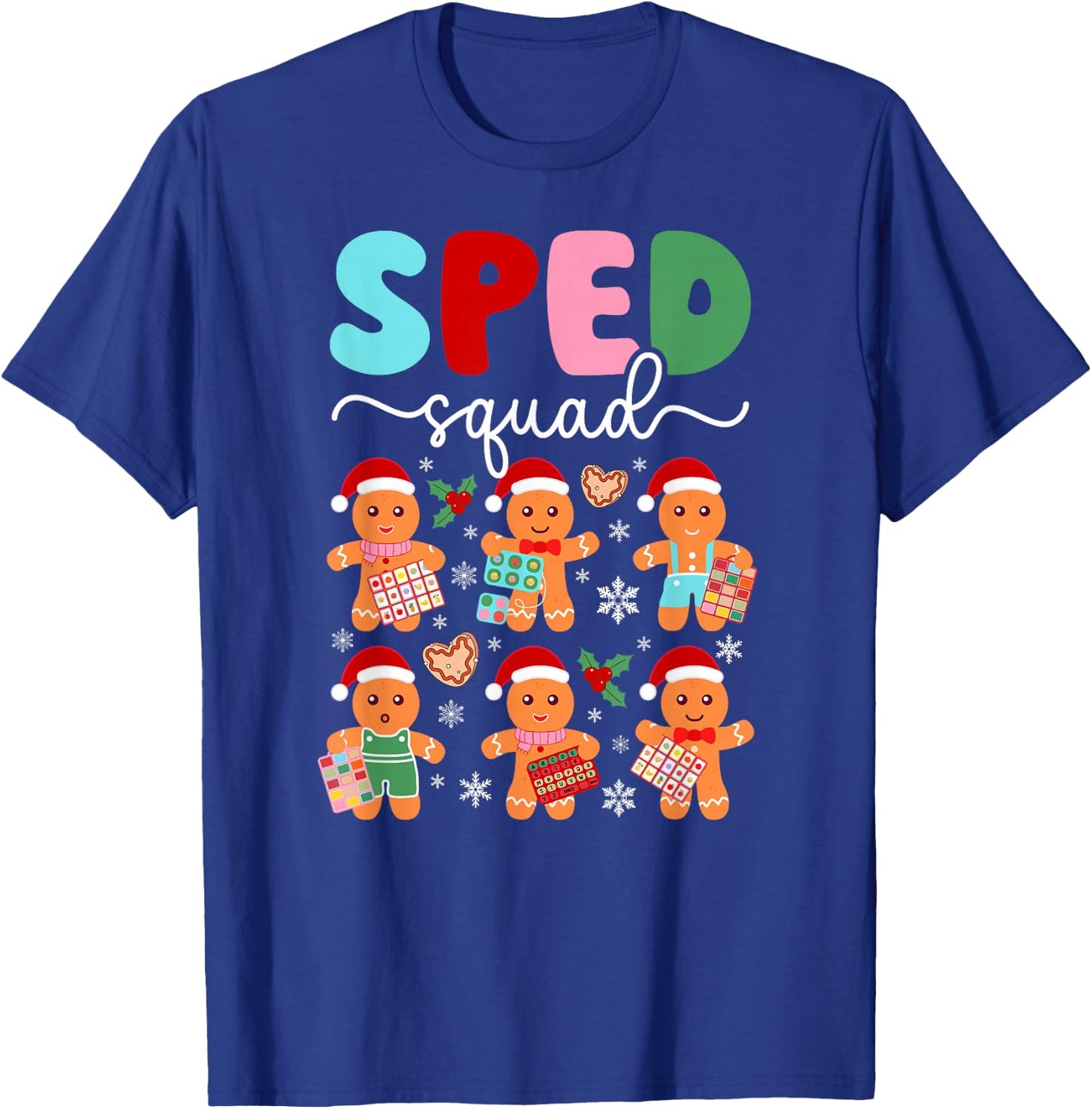 SPED Squad SPED Teacher Christmas SPED Teaching Xmas Party T-Shirt - T-Shirt | Royal