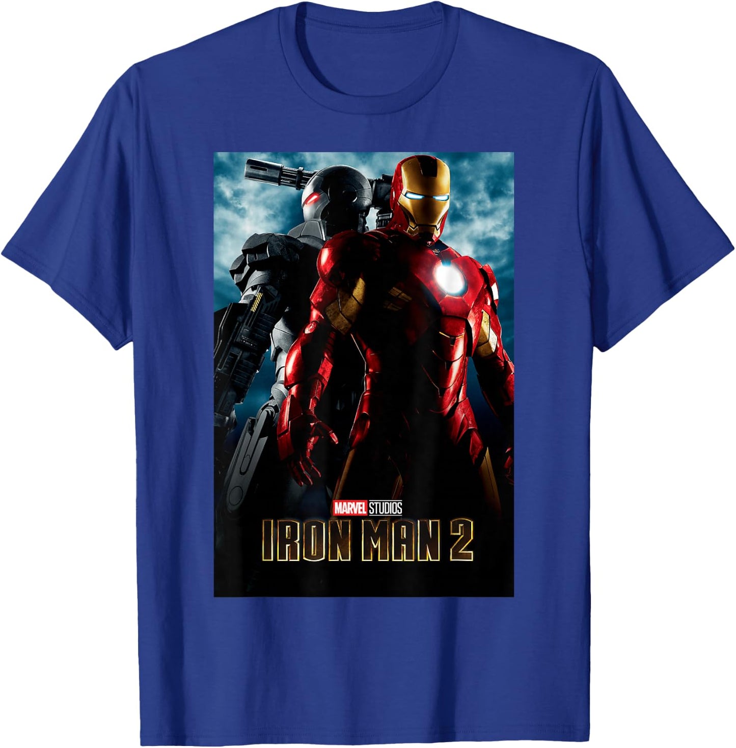 Marvel Studios Iron Man 2 Movie Poster Graphic T-Shirt - T-Shirt | Royal