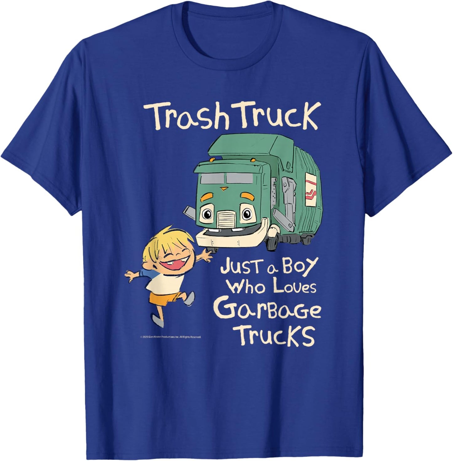 Hank Just A Boy Who Loves Garbage Trucks T-Shirt - T-Shirt | Royal