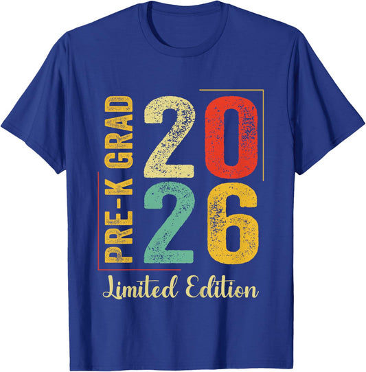 Kids Pre-K Preschool Graduation 2026 Pre-K Grad 2026 T-Shirt - T-Shirt | Royal