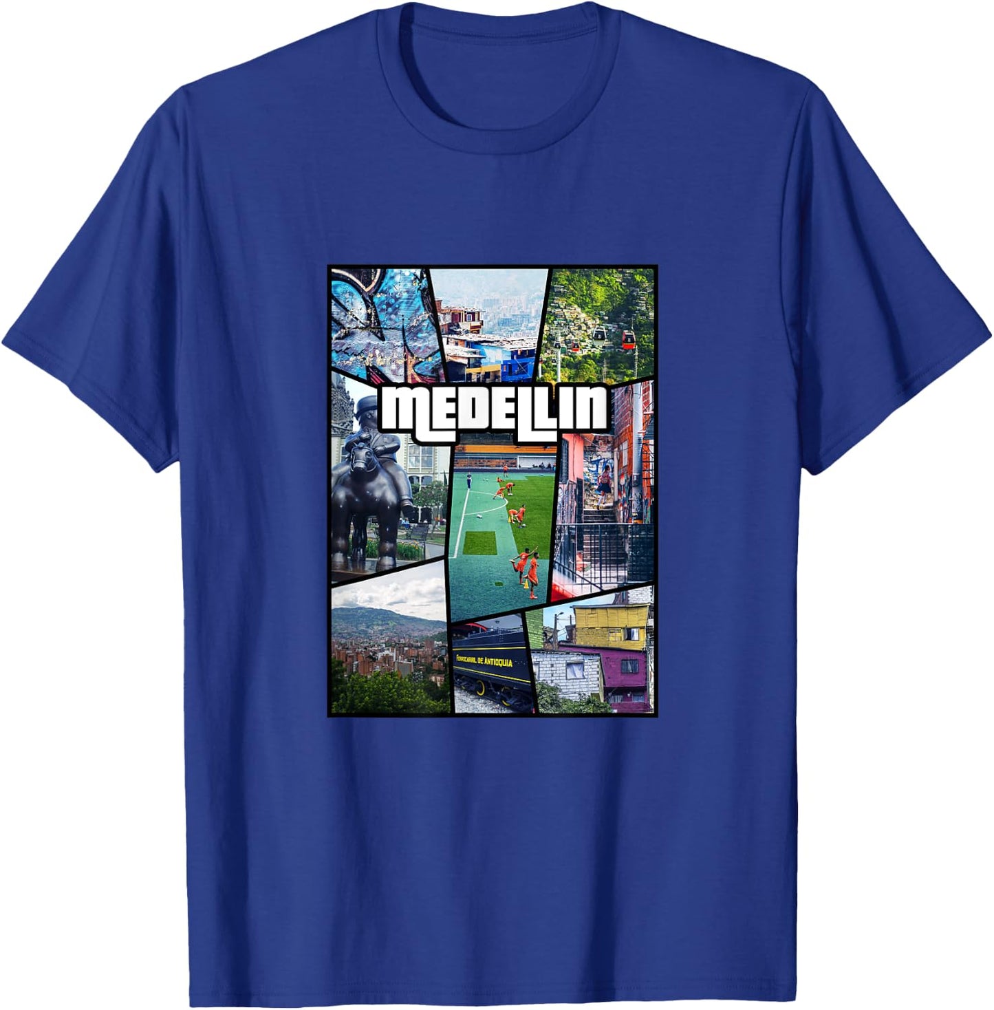 Colombia Antioquia Medellin City - South America T-Shirt - T-Shirt | Royal