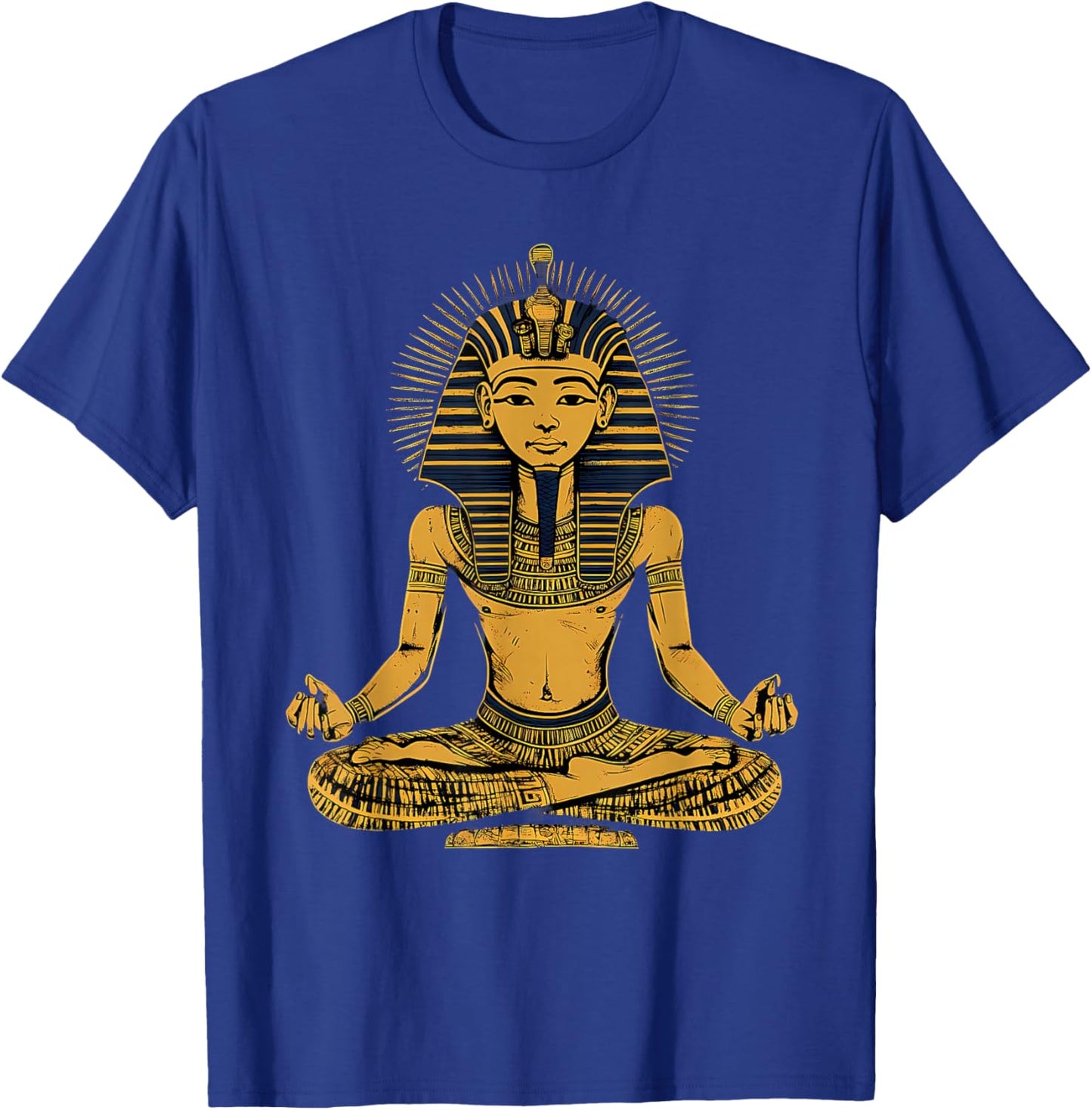 Ancient Egypt Meditate Egyptian God Tutankhamun Egyptology T-Shirt - T-Shirt | Royal