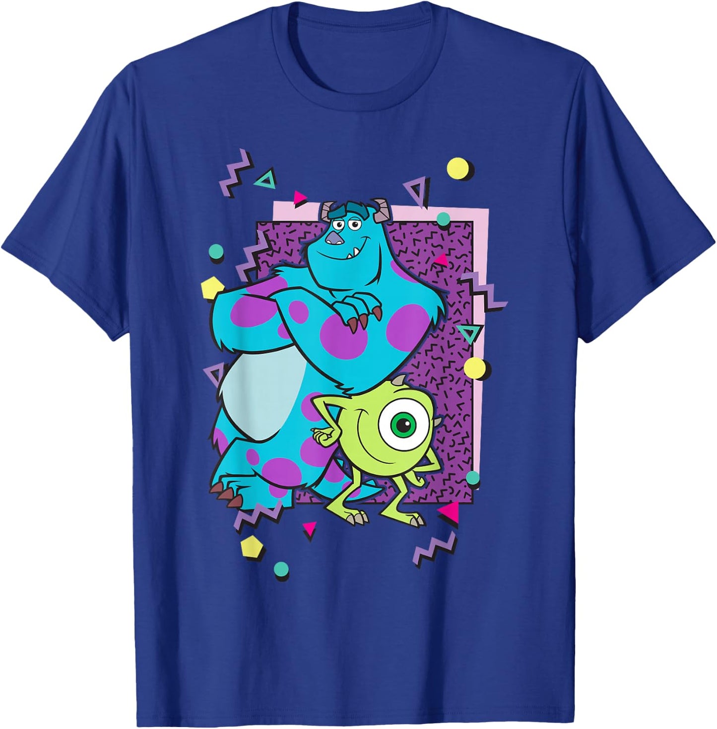 Disney Pixar Monsters Inc. Mike And Sully 90's Style T-Shirt - T-Shirt | Royal