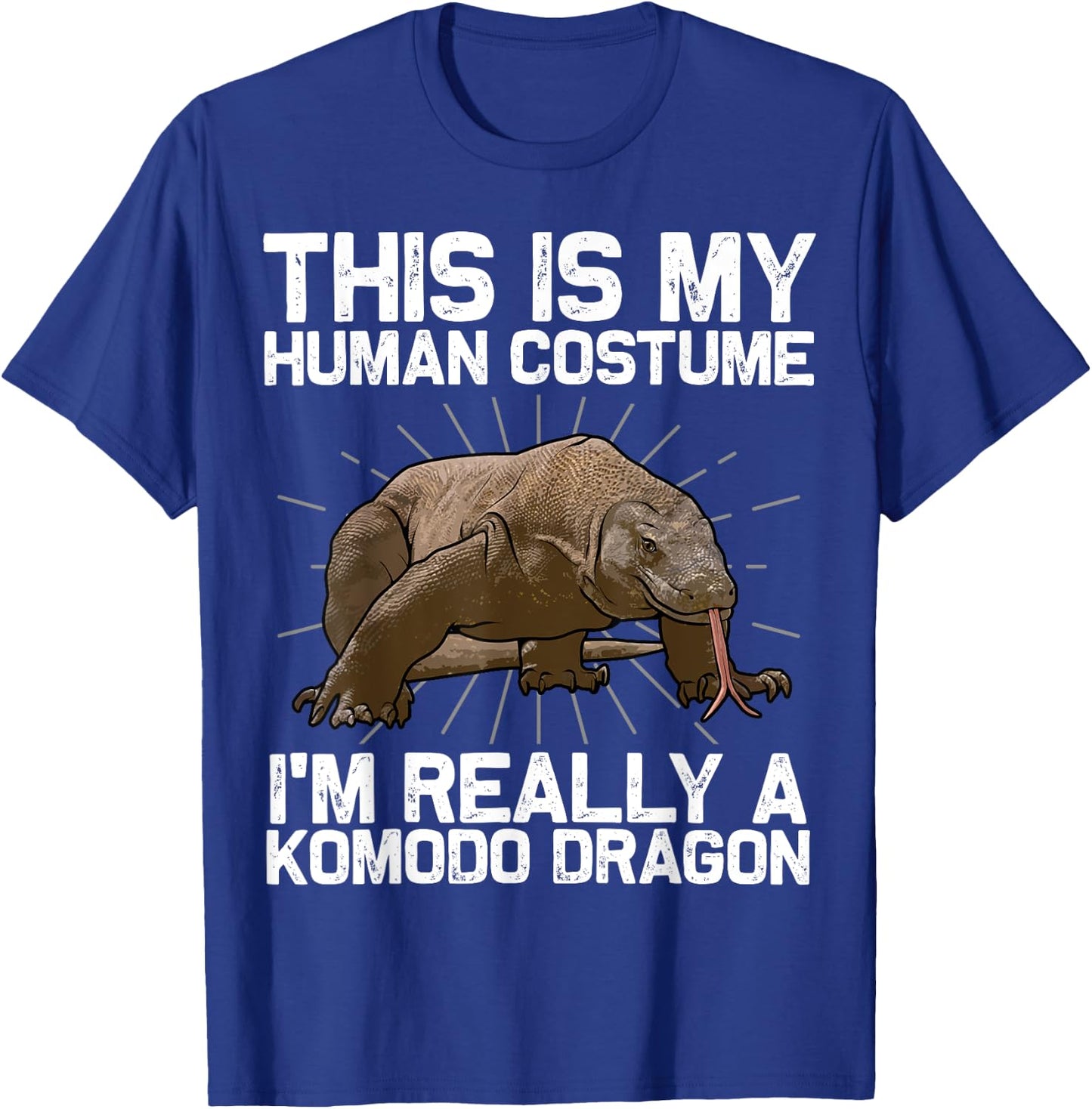 Komodo Dragon Art Women Kids Lizard Komodo Dragon T-Shirt - T-Shirt | Royal