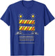 Construction Barricade Graphic with Warning Lights T-Shirt - T-Shirt | Royal