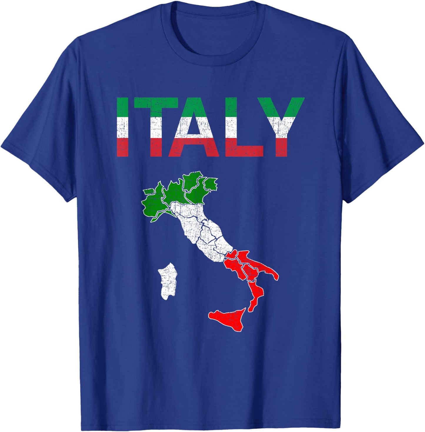 Italy Flag Vintage Italian Italia T-Shirt - T-Shirt | Royal