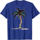Christmas Palm Tree Xmas Light Matching Family Women Men T-Shirt - T-Shirt | Royal